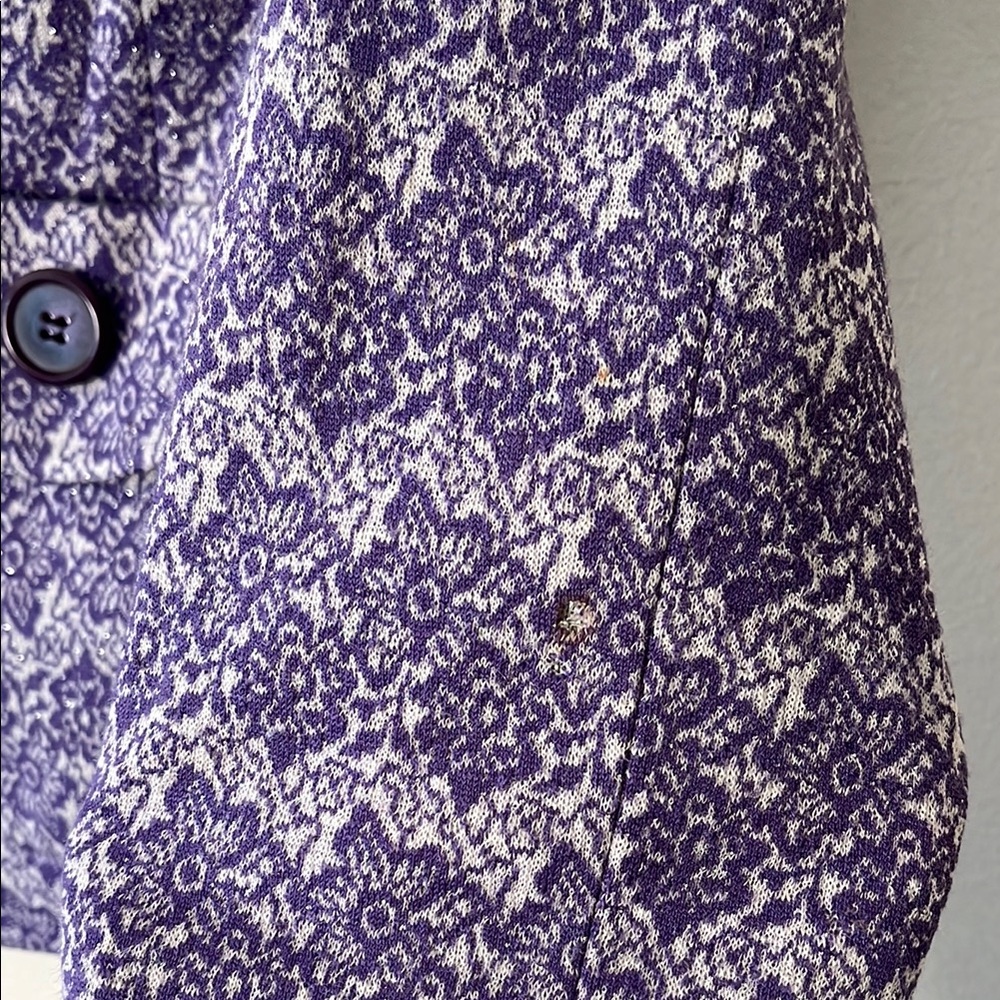 Purple Patterned Women's Jacket - image 7